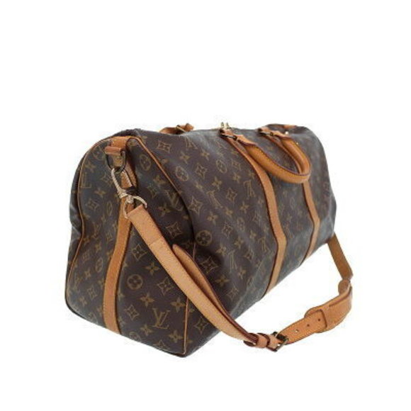 Louis Vuitton Monogram Keepall Bandouliere Travel Boston Bag - Picture 2 of 8